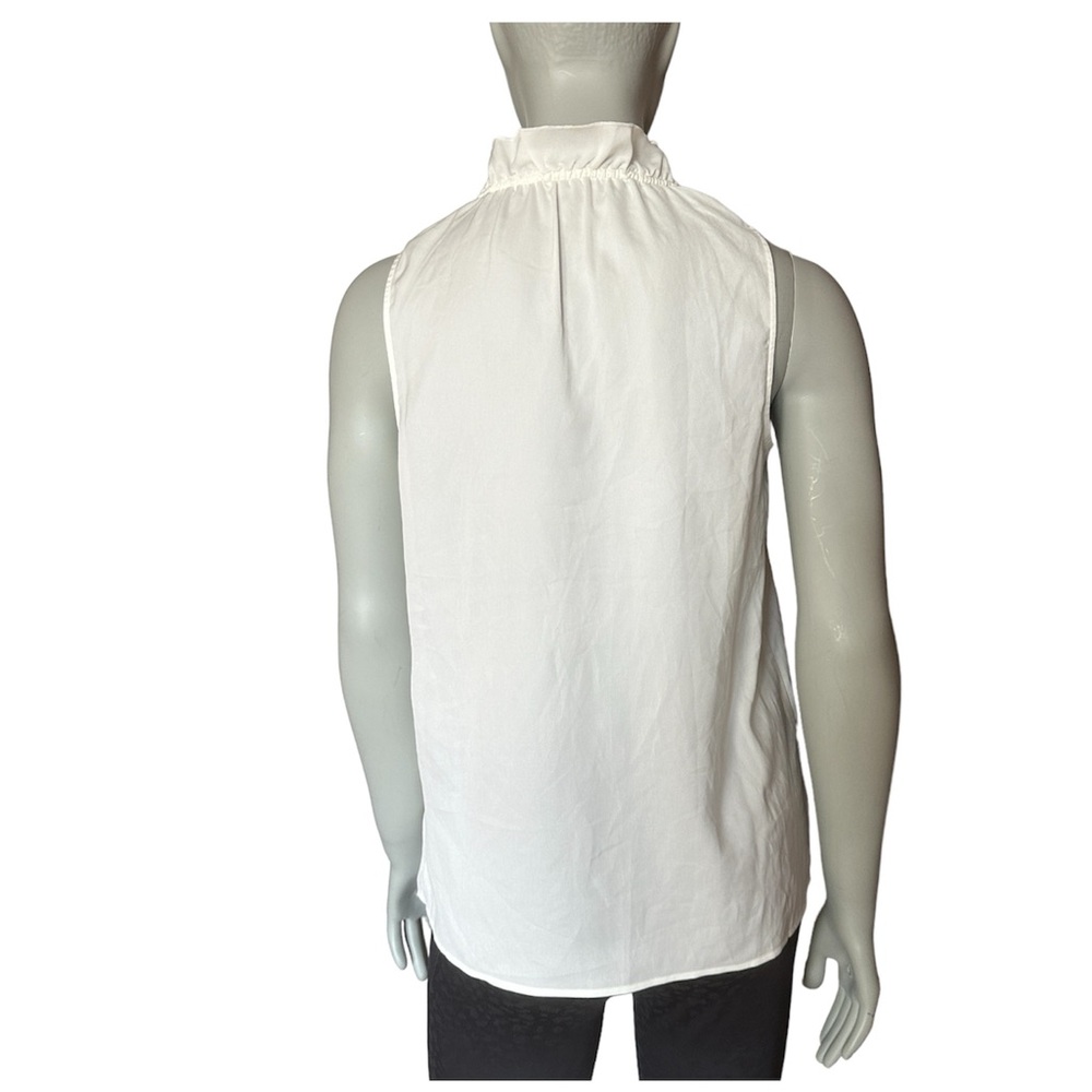 🆕 J.CREW white ruffle V-neck blouse NWT - Picture 2 of 13